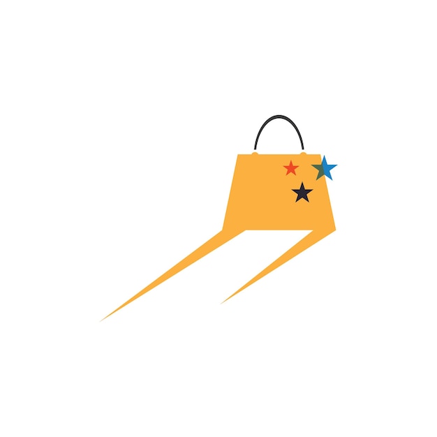 Shopping bag illustration logo