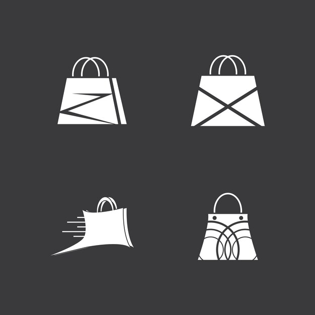 Shopping bag illustration logo