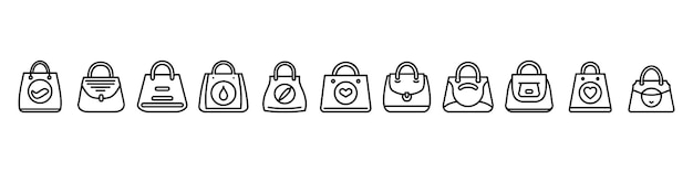 Икона сумки для покупок или женской сумки