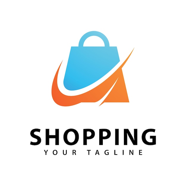Shopping Bag Logo Icon Design Vector