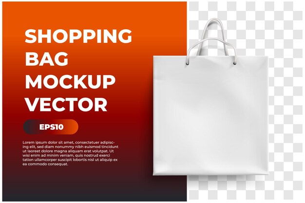 Shopping bag mockup