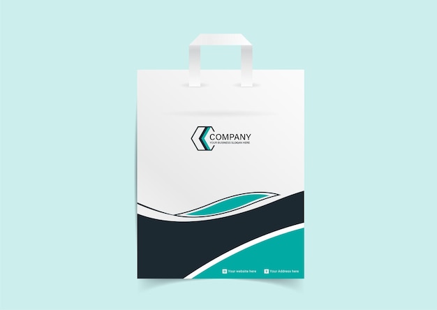 Shopping bag template design for spa and beauty saloon business