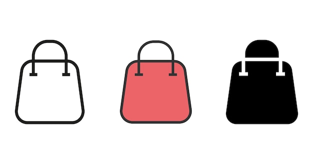 shopping bag vector icon