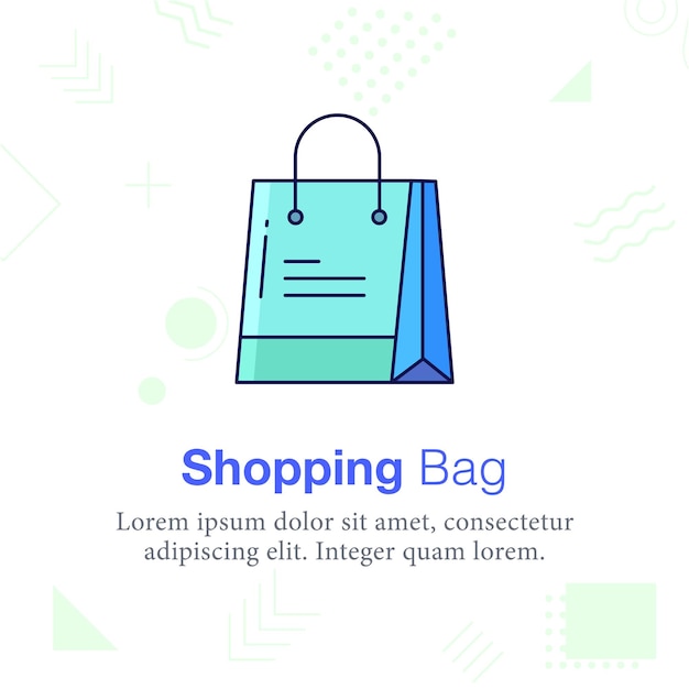 Shopping Bag vector illustration icon