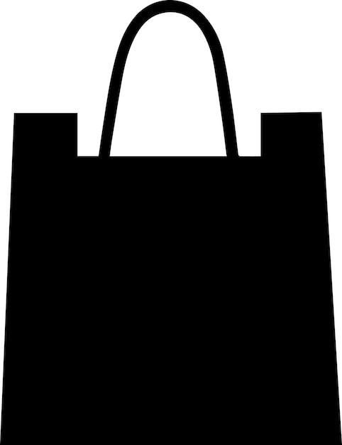 Vector shopping bag vector silhouette illustration 13