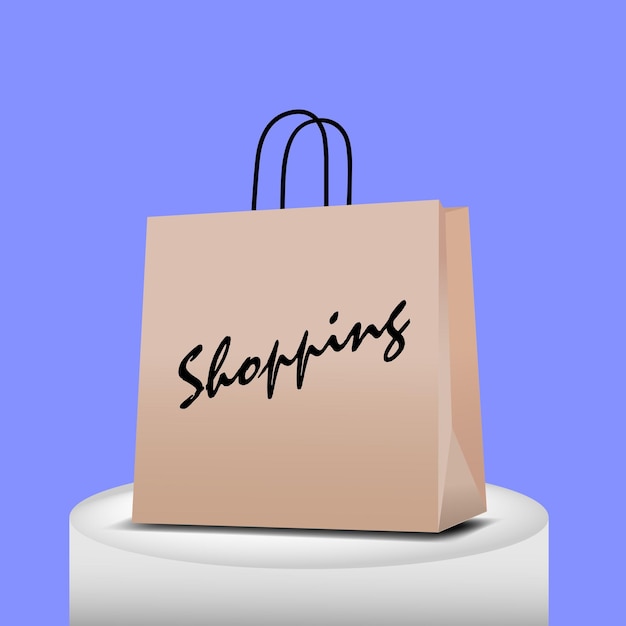 Vector shopping bag vector