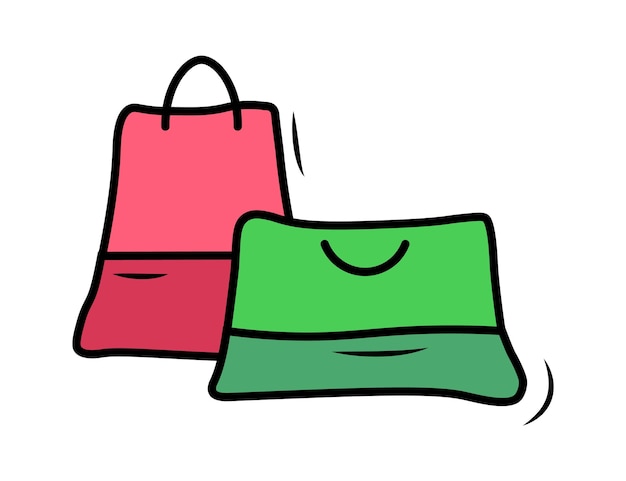 Shopping bags icon Vector illustration