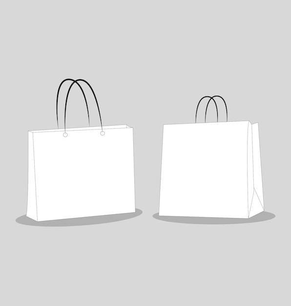 Vector shopping bags. shops and discounts, sale