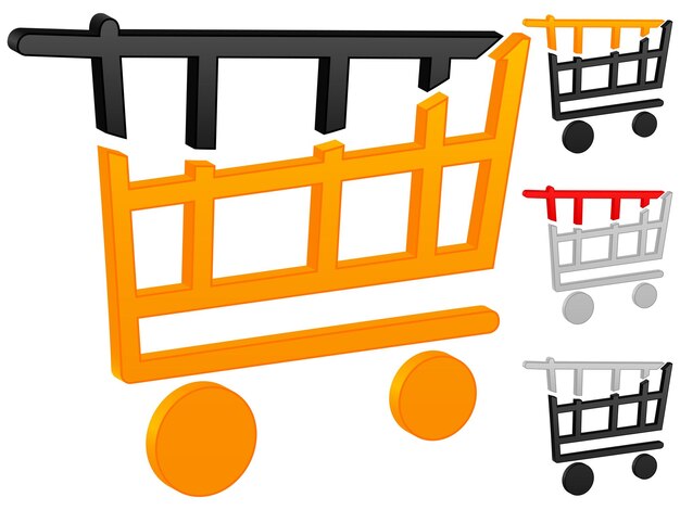 Vector shopping cart icon