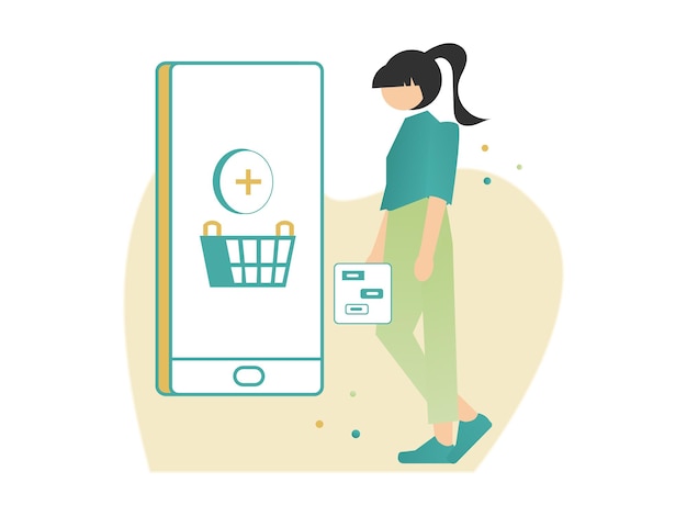 Shopping and Cart illustration is a high-quality and customizable illustrations library.