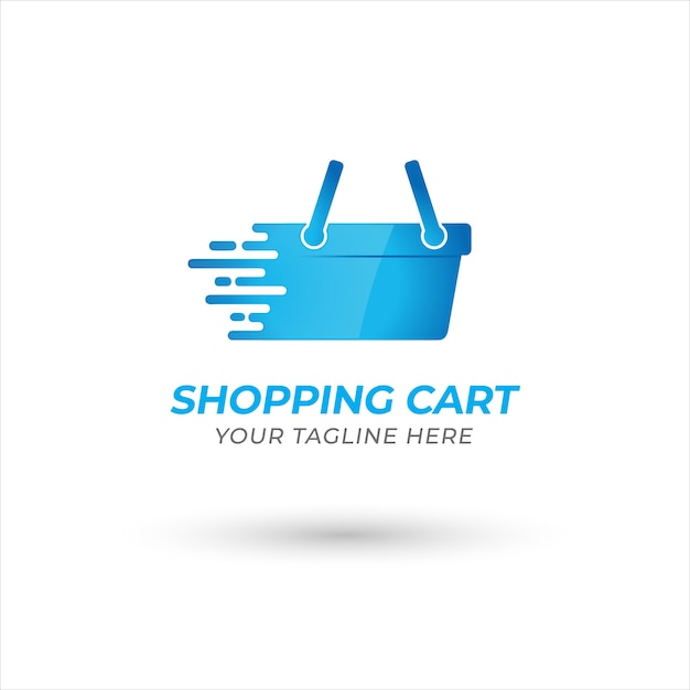 Vector shopping cart logo