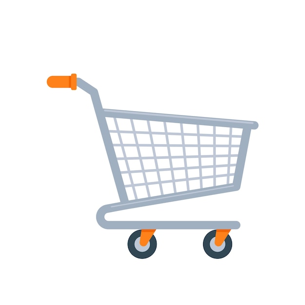 Shopping carts in shopping malls for placing products for payment