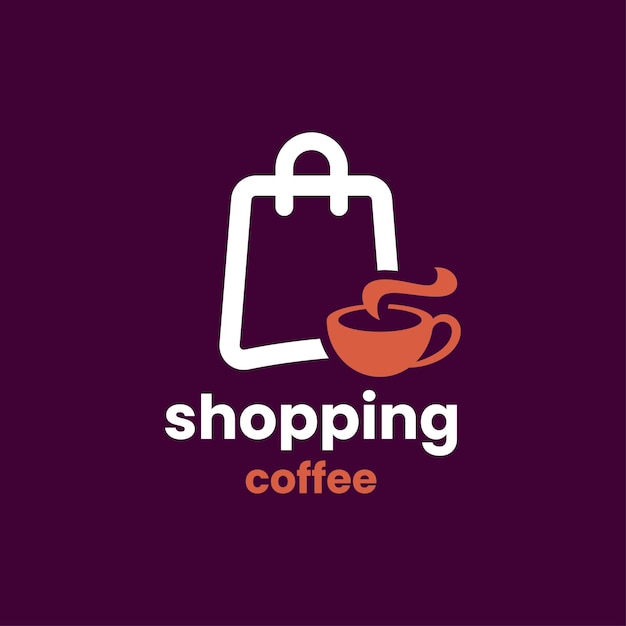 Shopping Coffee Logo