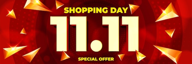 shopping day poster or banner