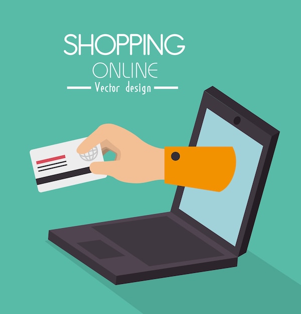 shopping design, vector illustration.
