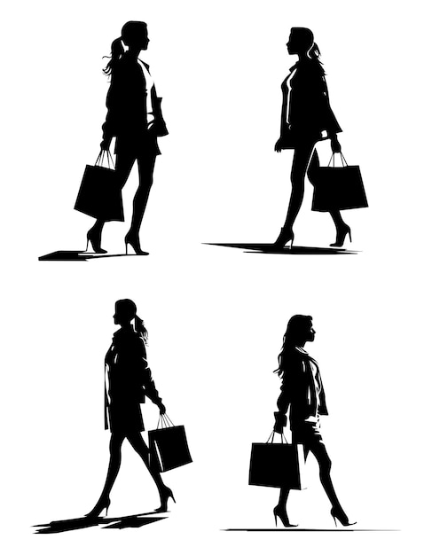 shopping_girl vectors