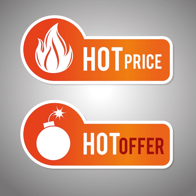 Vector shopping hot offers and discounts
