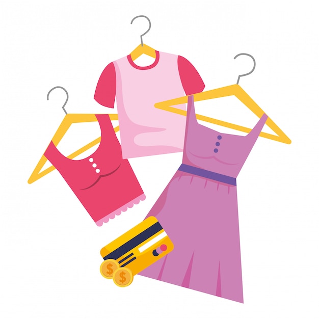 Shopping icon set illustration