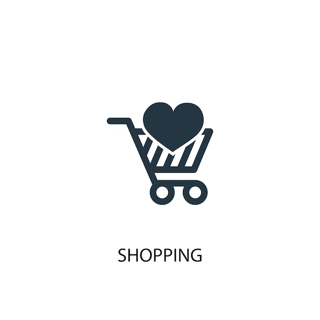 Shopping icon. Simple element illustration. shopping concept symbol design. Can be used for web and mobile.