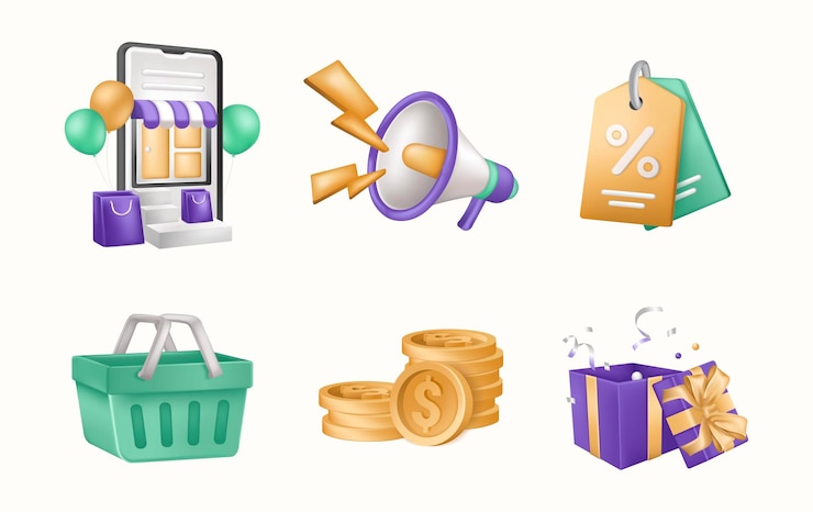 वेक्टर shopping illustration