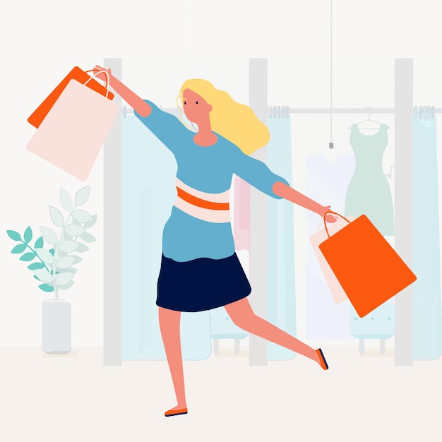 shopping illustration