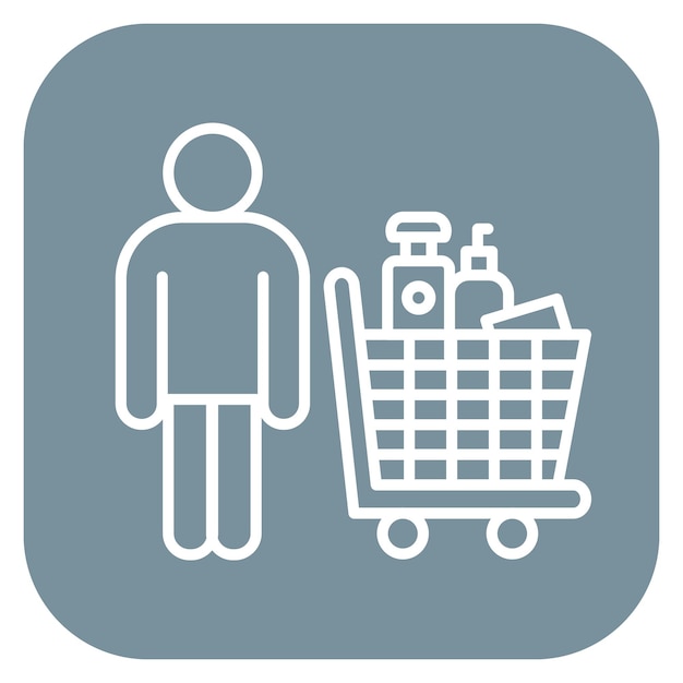 Vettore shopping items vector illustration