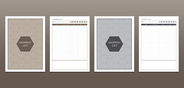 Shopping List Planner Printable Template