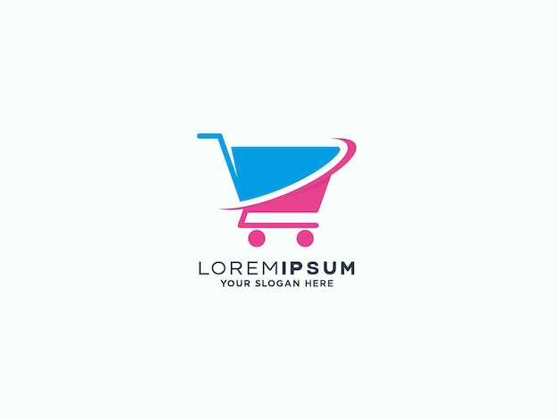 Shopping logo design vector template