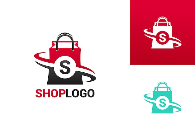 Shopping logo template design vector, emblem, design concept, creative symbol, icon