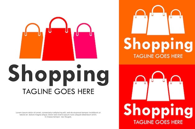 shopping logo template illustration.suitable for your business