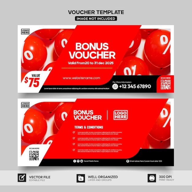 shopping mall discount coupon template design