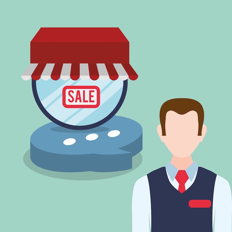 वेक्टर shopping market shop store icon set