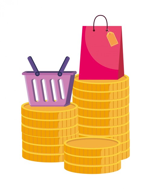 Shopping online illustrazione