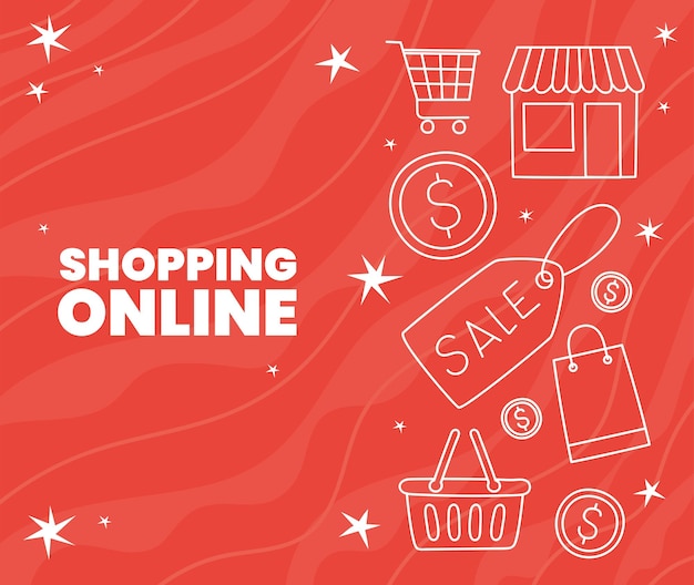 Shopping online poster