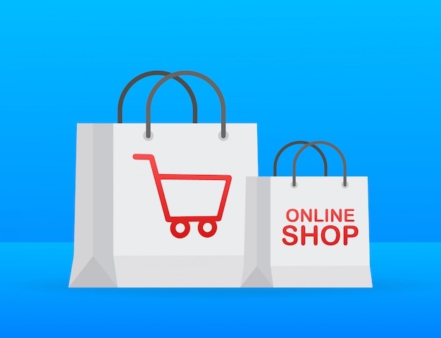 Shopping online on website. online store, shop concept.