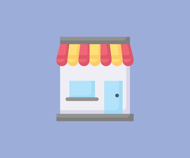 shopping shop vector icon design