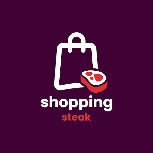 Shopping Steak Logo