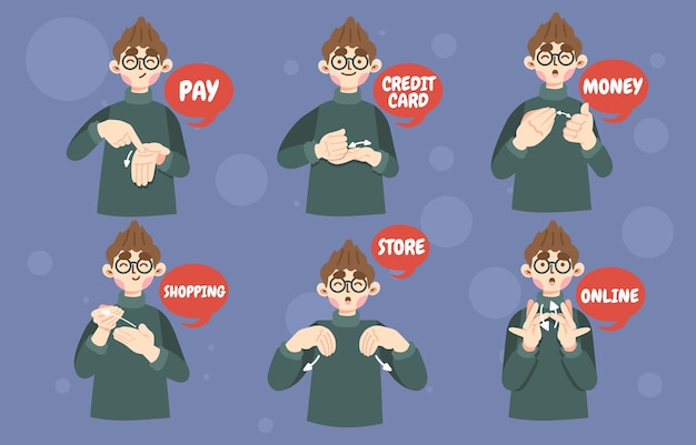 Покупки и транзакции на языках жестов