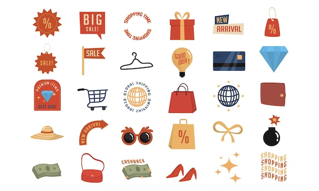 shopping vector collection