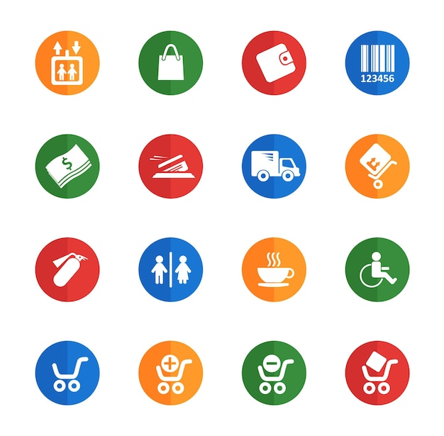 Shopping web icons