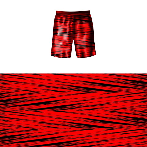 short pants with abstract background