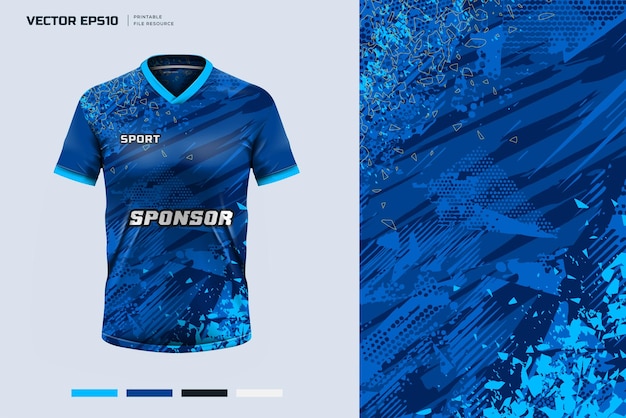 Short Sleeve sport jersey design for soccer gaming and more with printable design eps 10 format