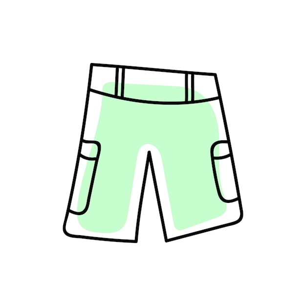 Shorts in doodle style