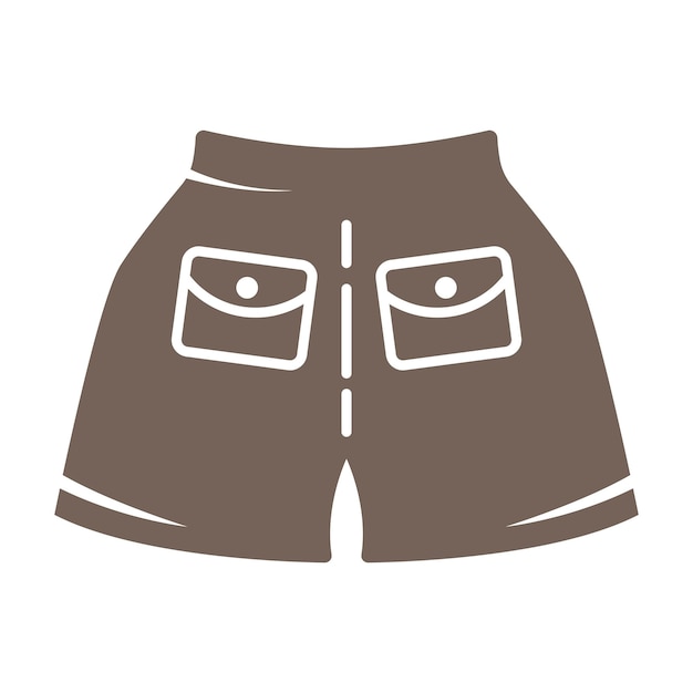 Shorts icon flat design