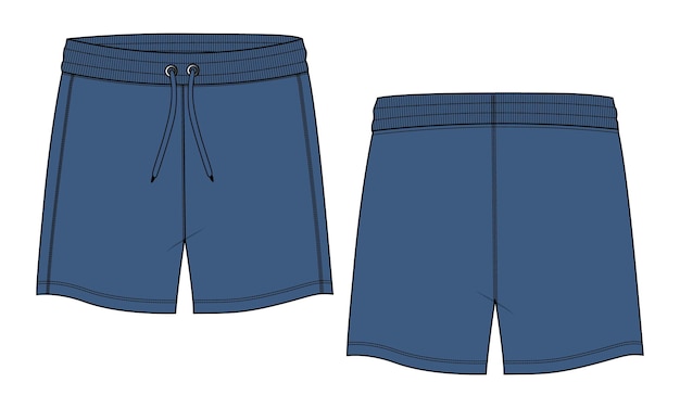 Shorts pants vector illustration template