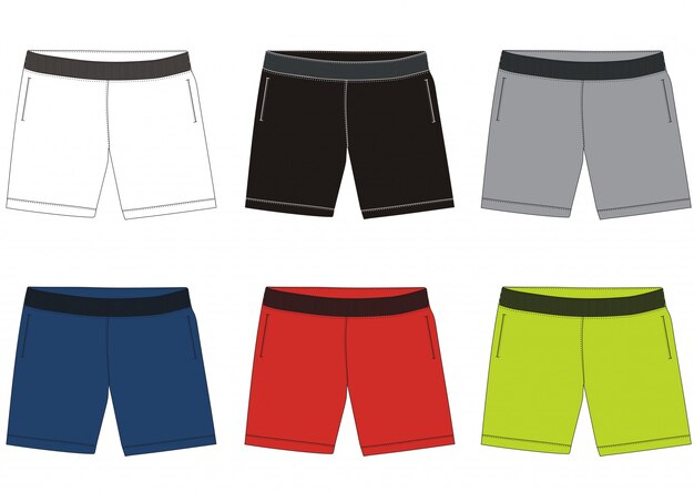 Vector shorts template design