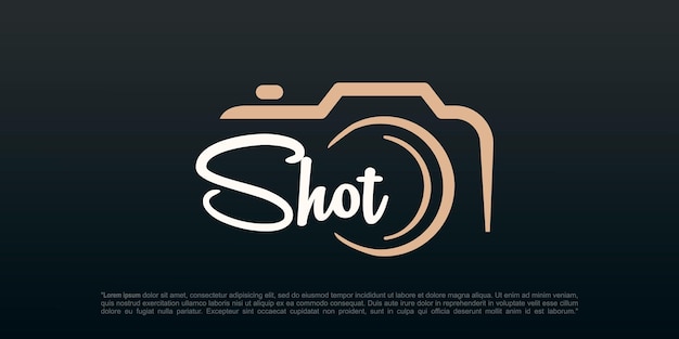 Shot logo vector ontwerpsjabloon