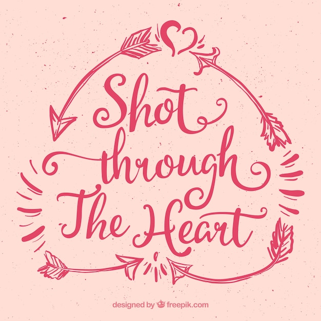 Shot through the heart background