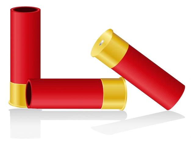 Vector shotgun shells vector illustration