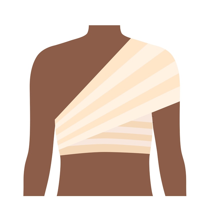Vector shoulder bandage concept